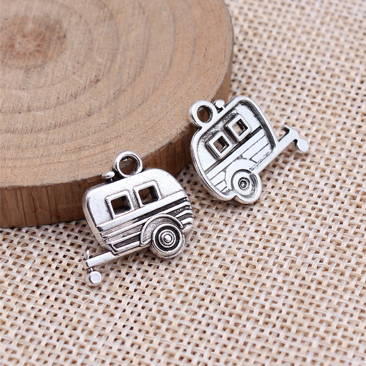 Vintage Fashion Tumblr - 20pcs 19x18mm(0.75x0.71inch) Antique Silver Color Rv