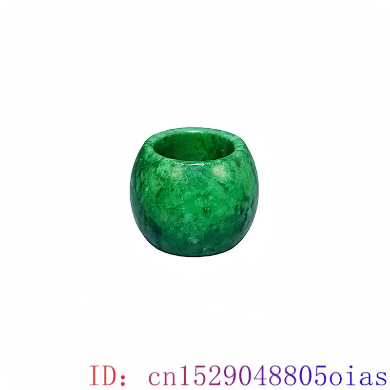 22mm Green Real Jade Rings for - Vintage Fashion Tumblr avaliação e preço