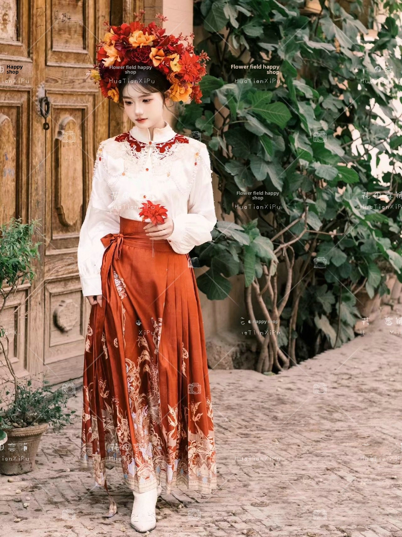 Quanzhou Xunpu Girl's Hanfu Fl - Vintage Fashion Photography avaliação e preço