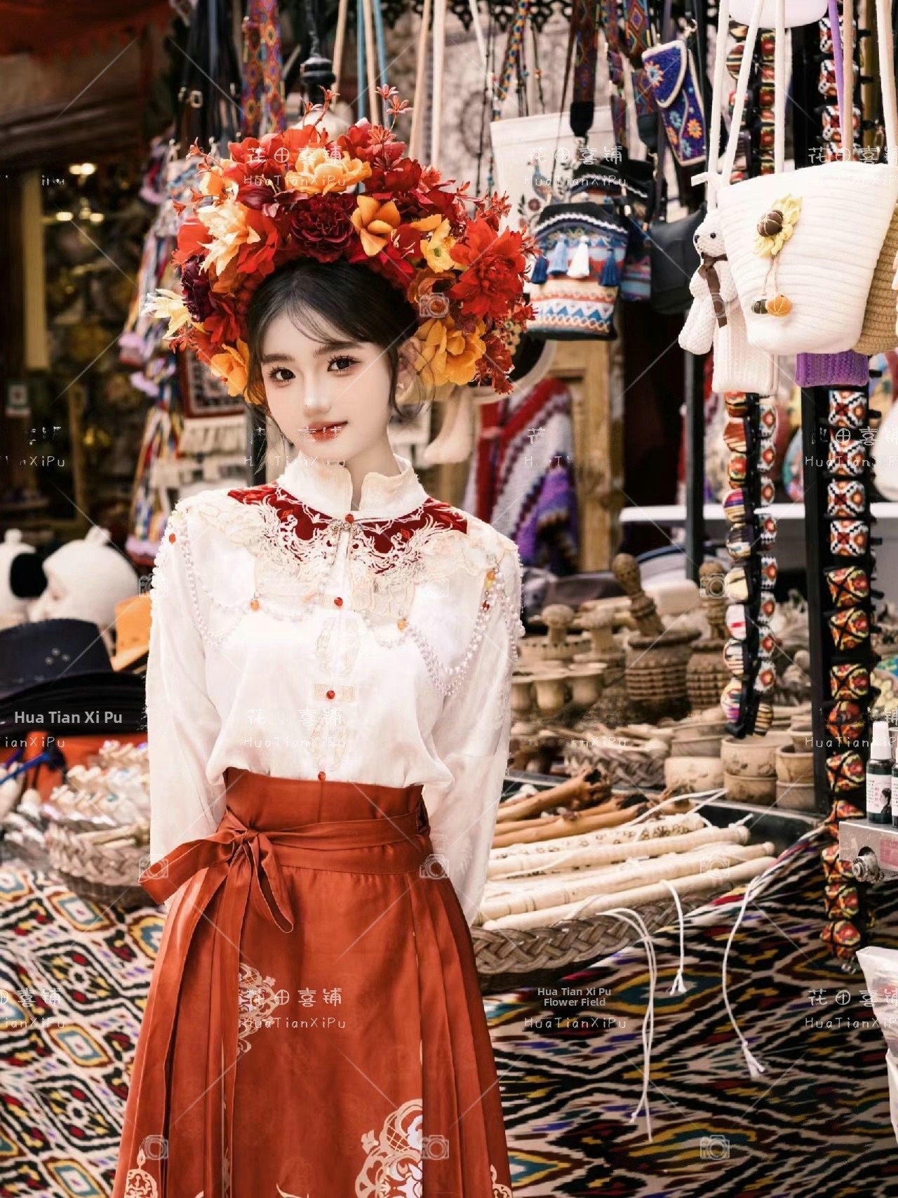 Quanzhou Xunpu Girl's Hanfu Fl - Vintage Fashion Photography avaliação e preço