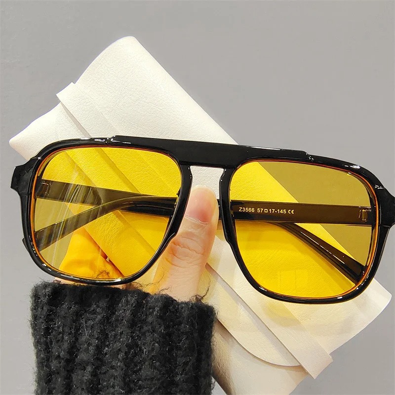 New Oversized Frame Sunglasses - Vintage Fashion Images avaliação e preço