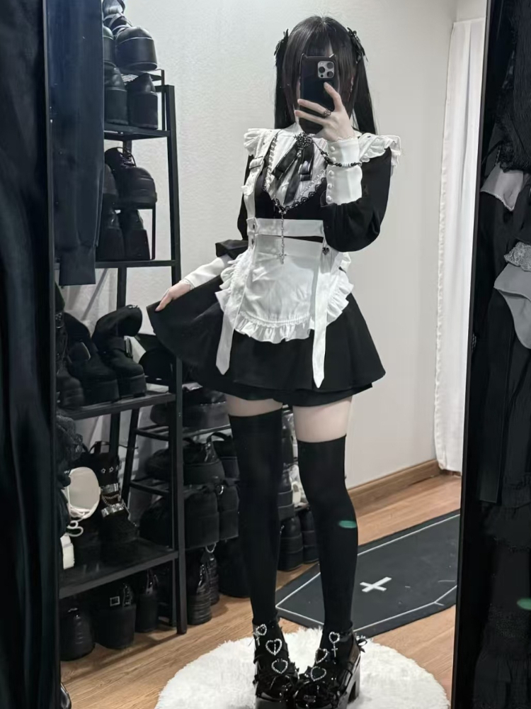 2026 Japanese Gothic Vintage S - Vintage Fashion Retro Outfit avaliação e preço