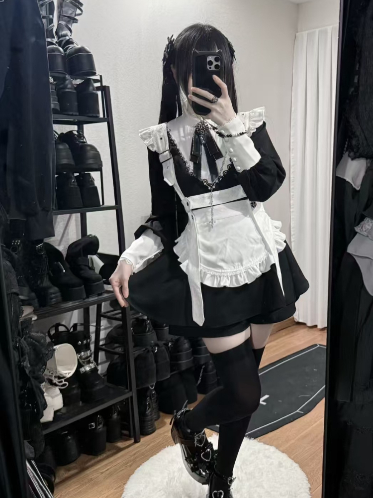 2026 Japanese Gothic Vintage S - Vintage Fashion Retro Outfit avaliação e preço