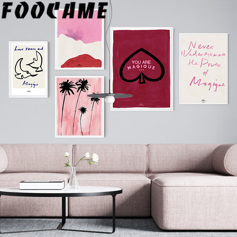 Pink Alphabet Heart Fashion Po - Vintage Fashion Prints For Wall avaliação e preço