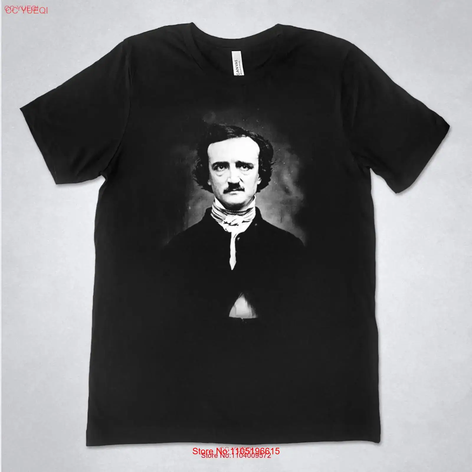 Edgar Allan Poe shirt portrait - Vintage Fashion Photos avaliação e preço
