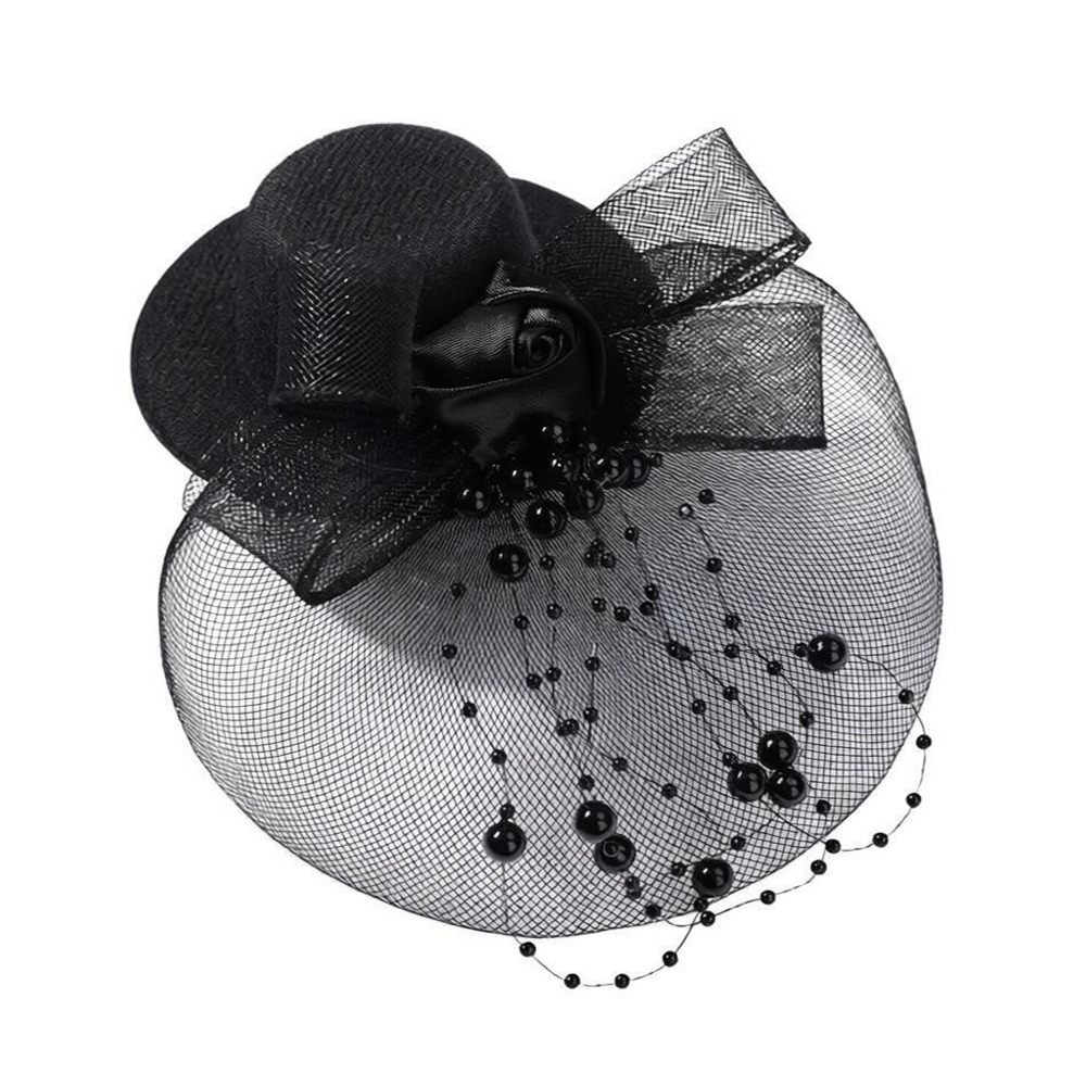 Fashion Elegant Mesh Top Hat B - Vintage Fashion Photos avaliação e preço
