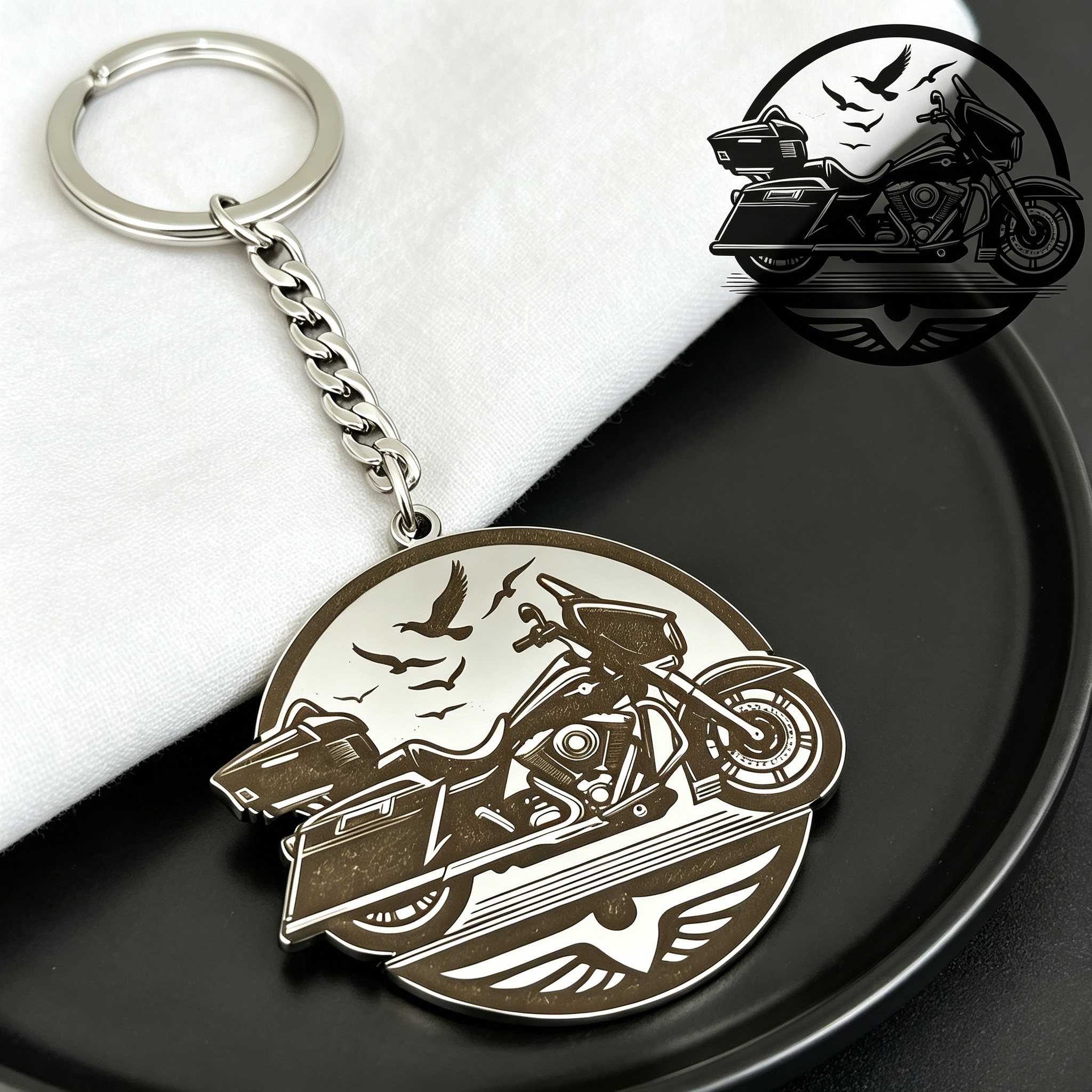 Custom Logo Keychain Vintage P - Vintage Fashion Photos avaliação e preço