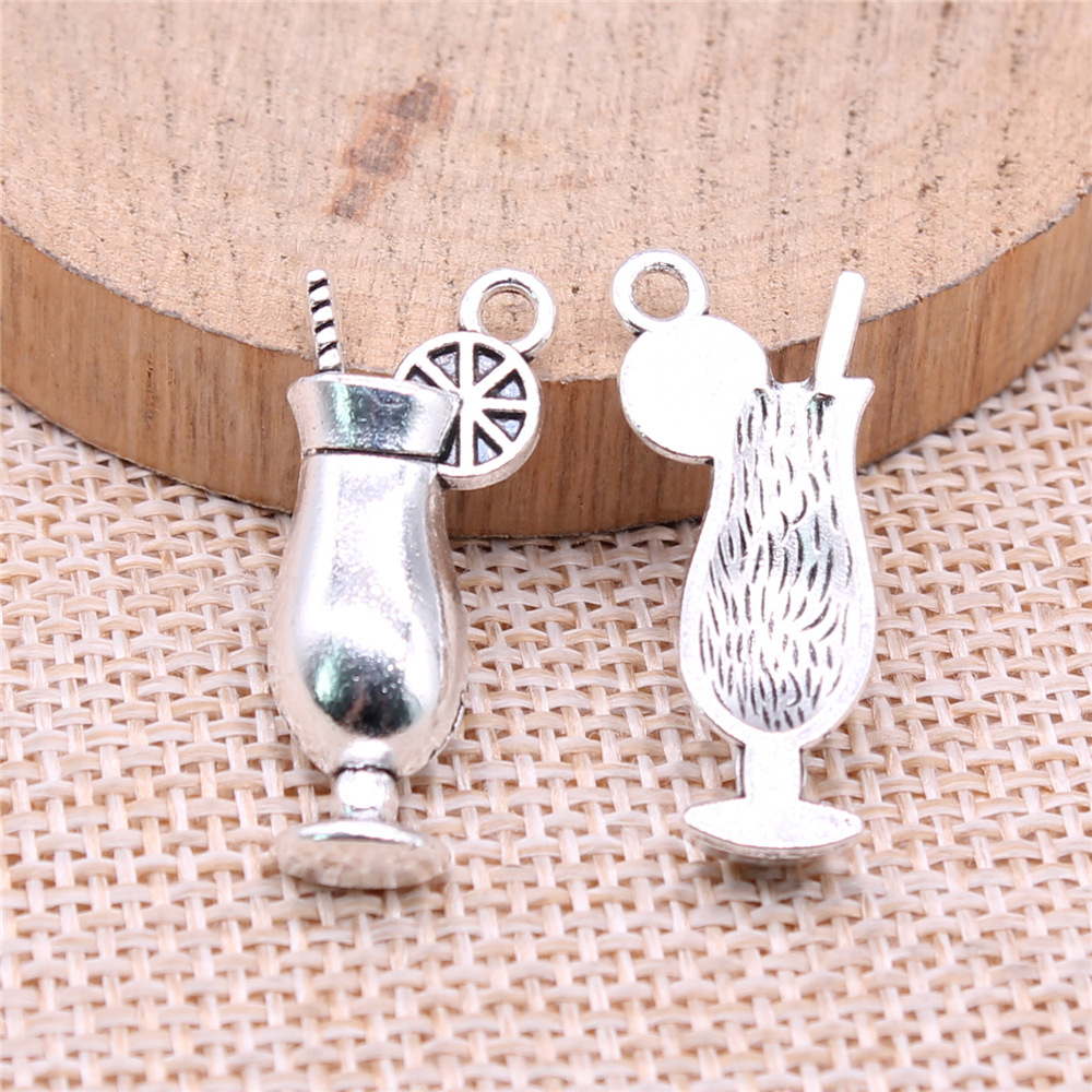 4pcs 12x28mm Antique Silver Co - Vintage Fashion Tumblr avaliação e preço
