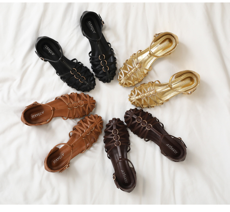 Plus Size Women Roman Sandals  - Vintage Fashion Plus Size avaliação e preço