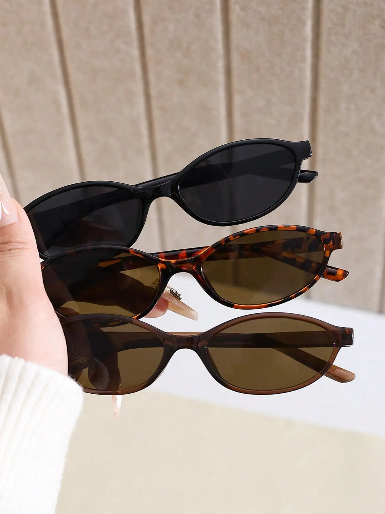 1 Pair Retro Geometric Full Fr - Vintage Fashion Photography avaliação e preço