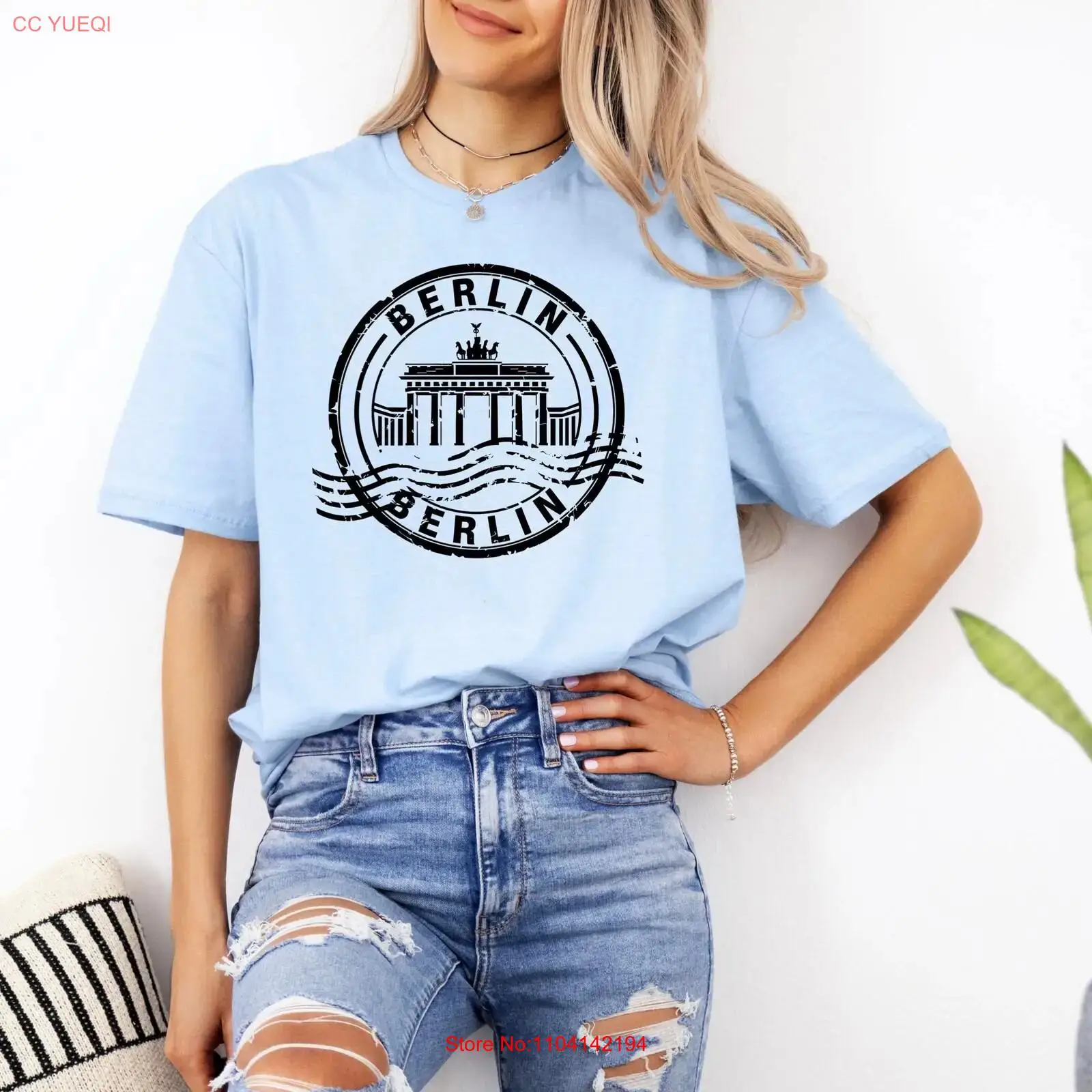 Berlin Passport Stamp T Shirt  - Vintage Fashion Berlin avaliação e preço