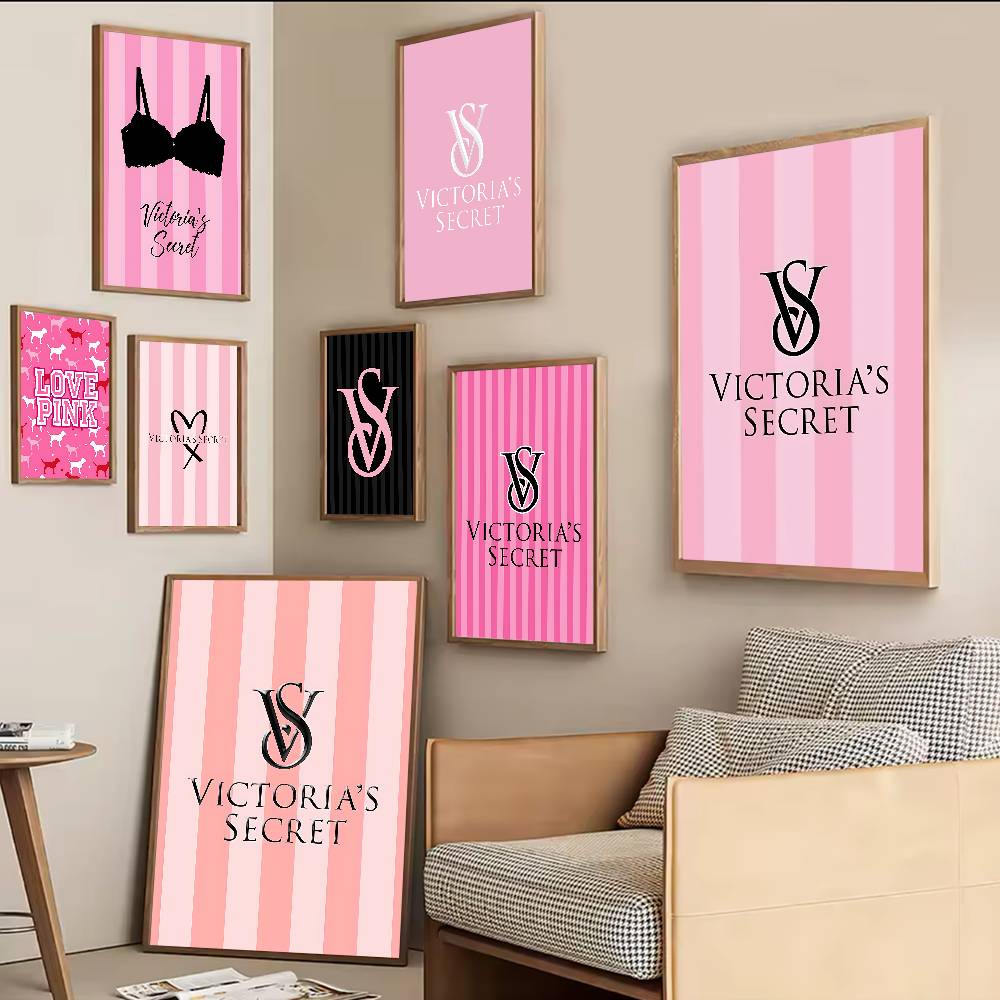 V-Victorias-Fashion-S-Secret V - Vintage Fashion Prints For Wall avaliação e preço