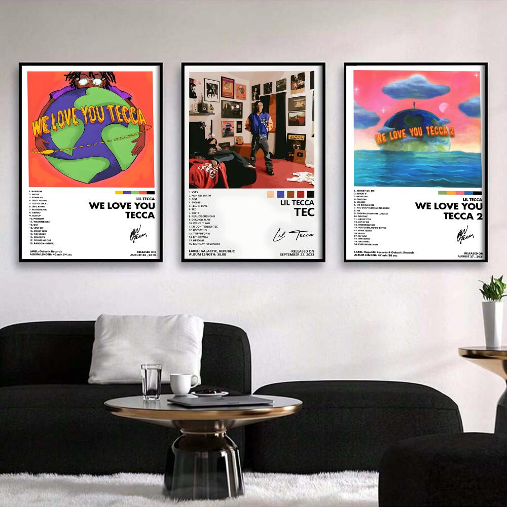 L-lil Tecca ABLUM Cover Painti - Vintage Fashion Prints For Wall avaliação e preço
