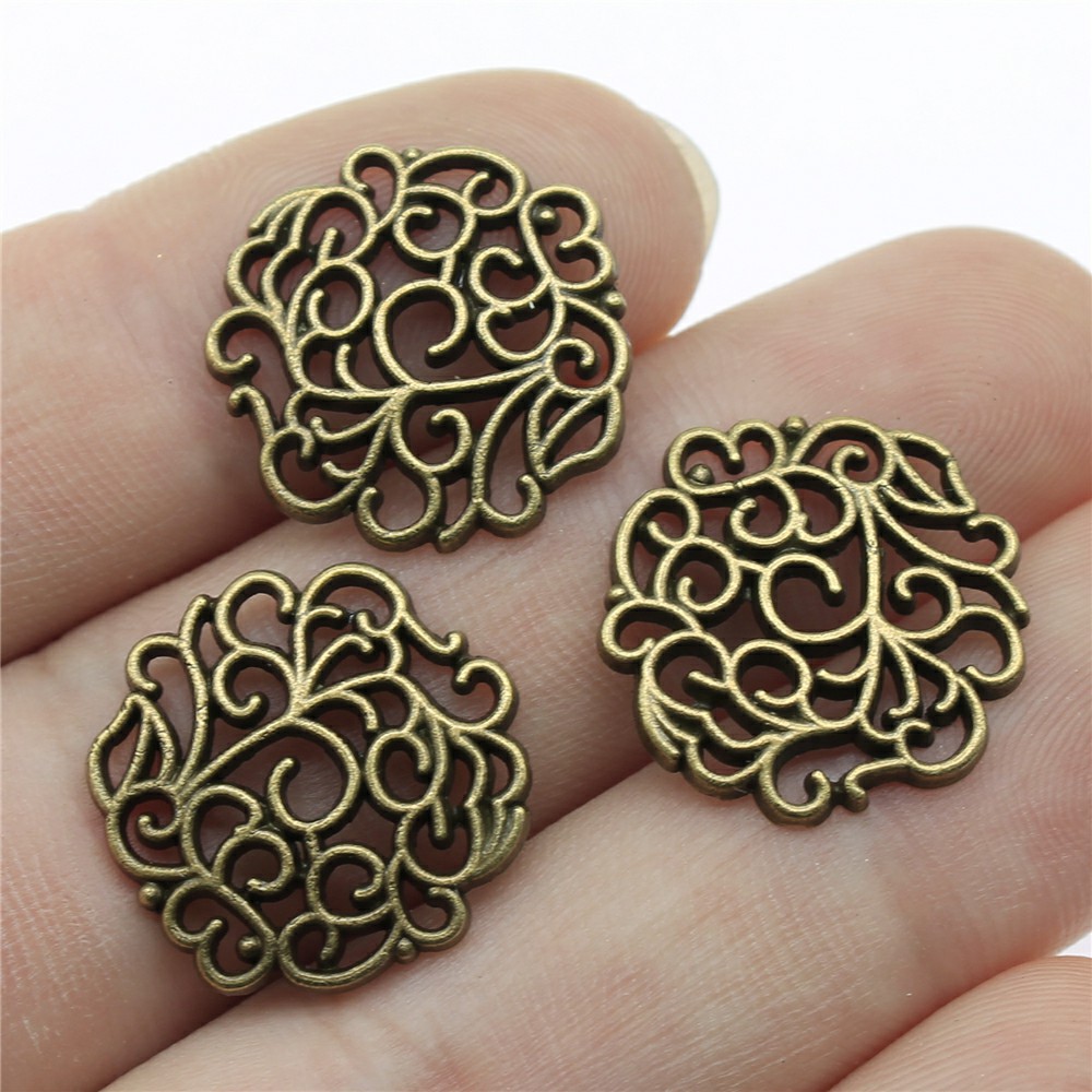 10pcs 18x18mm 2 Colors Antique - Vintage Fashion Tumblr avaliação e preço