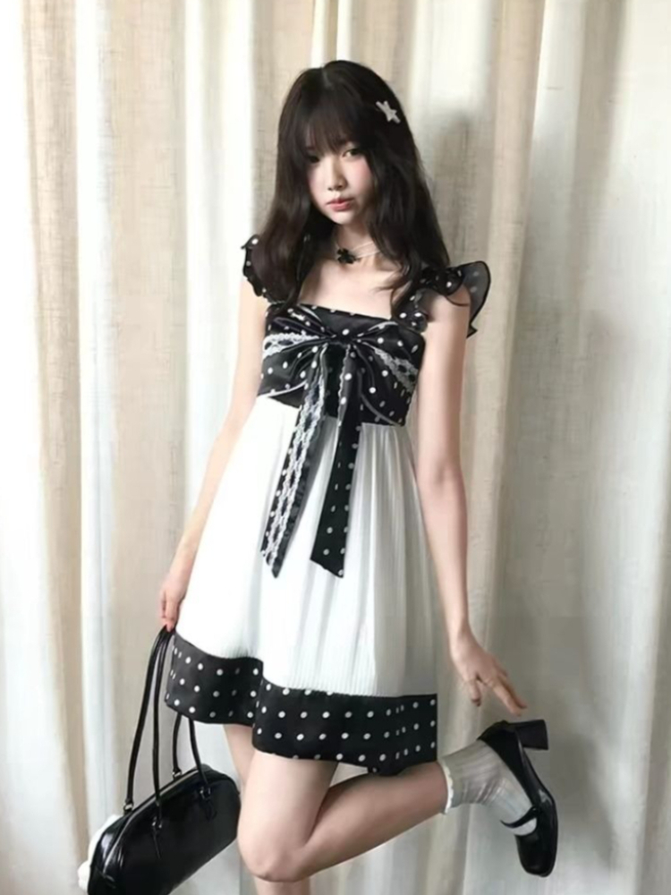 Japanese Vintage Sweet Bow Des - Vintage Fashion Retro Outfit avaliação e preço