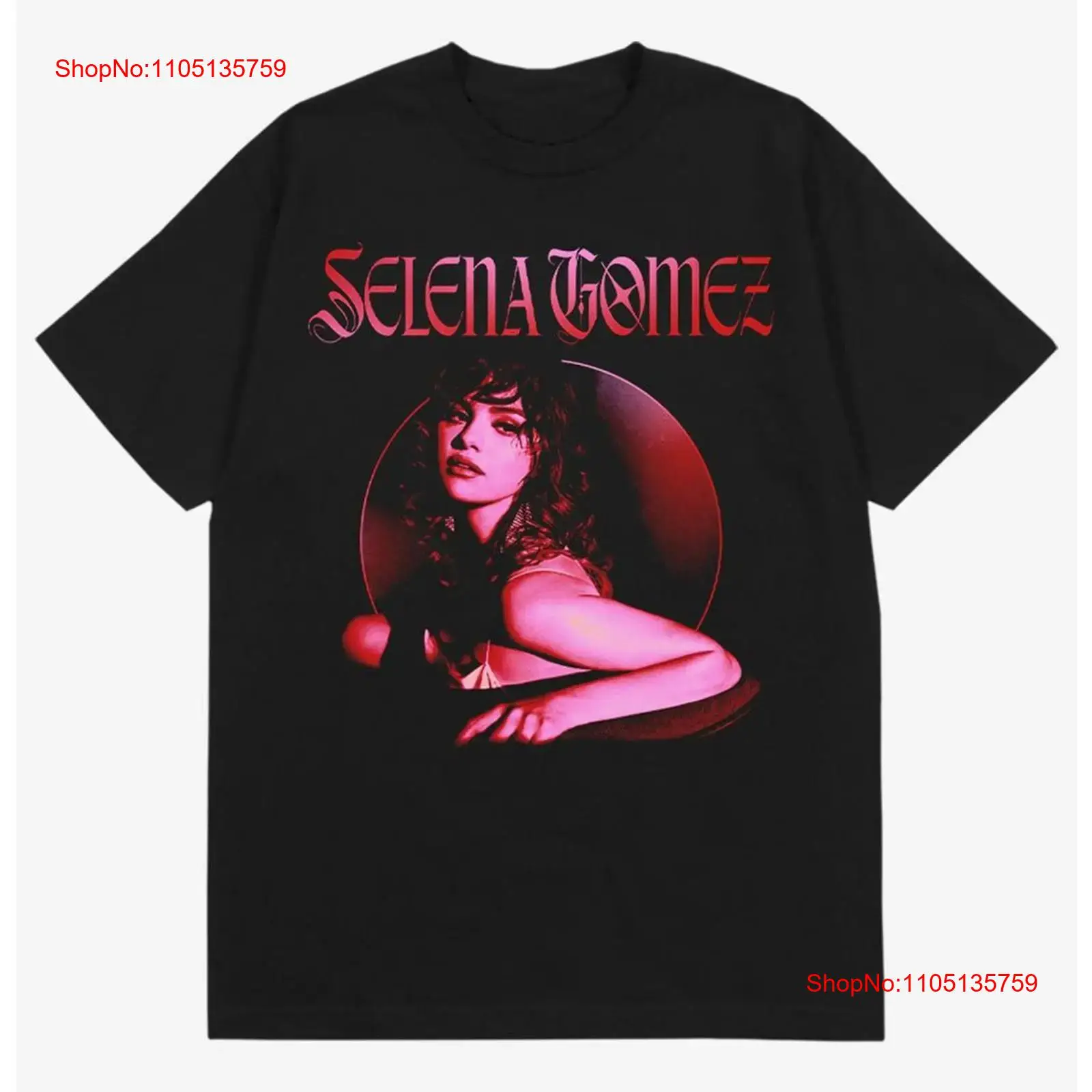Selena Gomez Red Photo T Shirt - Vintage Fashion Photos avaliação e preço