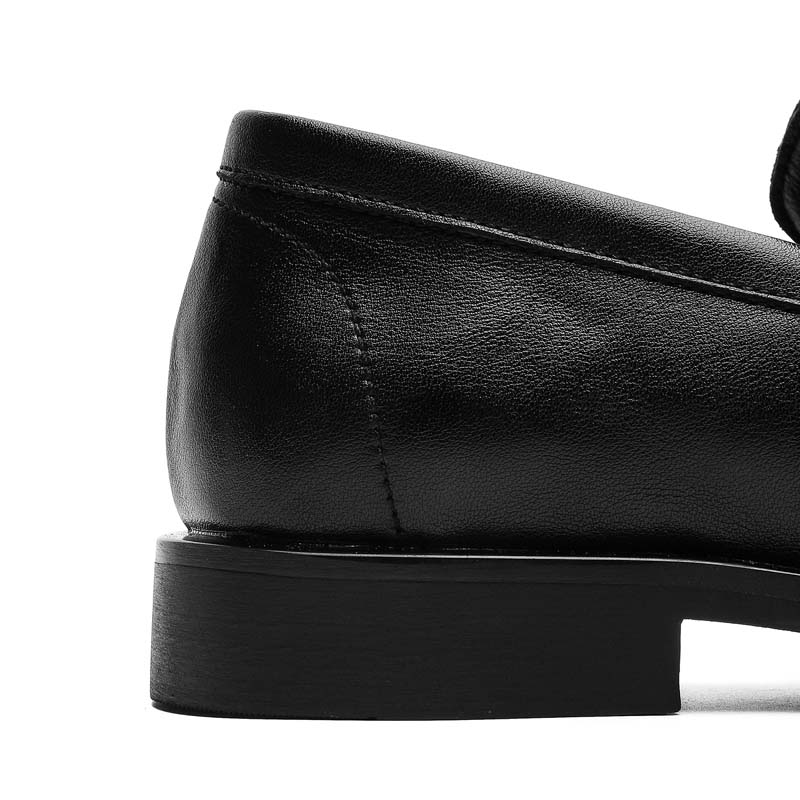 Men's Black Genuine Leather Lo - Vintage Slip Dress avaliação e preço