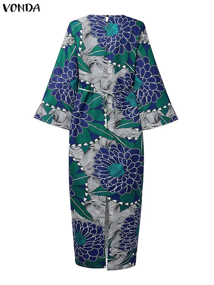 VONDA Women Bohemian Maxi Dres - Vintage Fashion Plus Size avaliação e preço