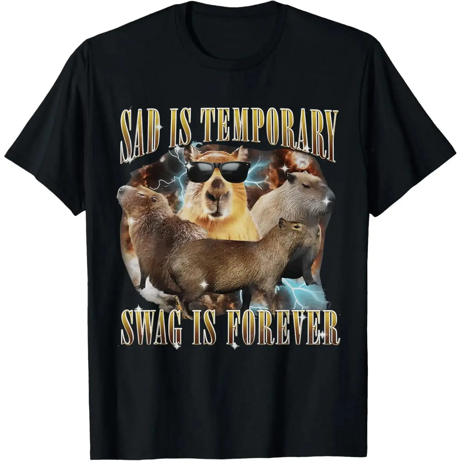 [100% Cotton] [Graphic Tee]Sad - Vintage Fashion Retro Outfit avaliação e preço