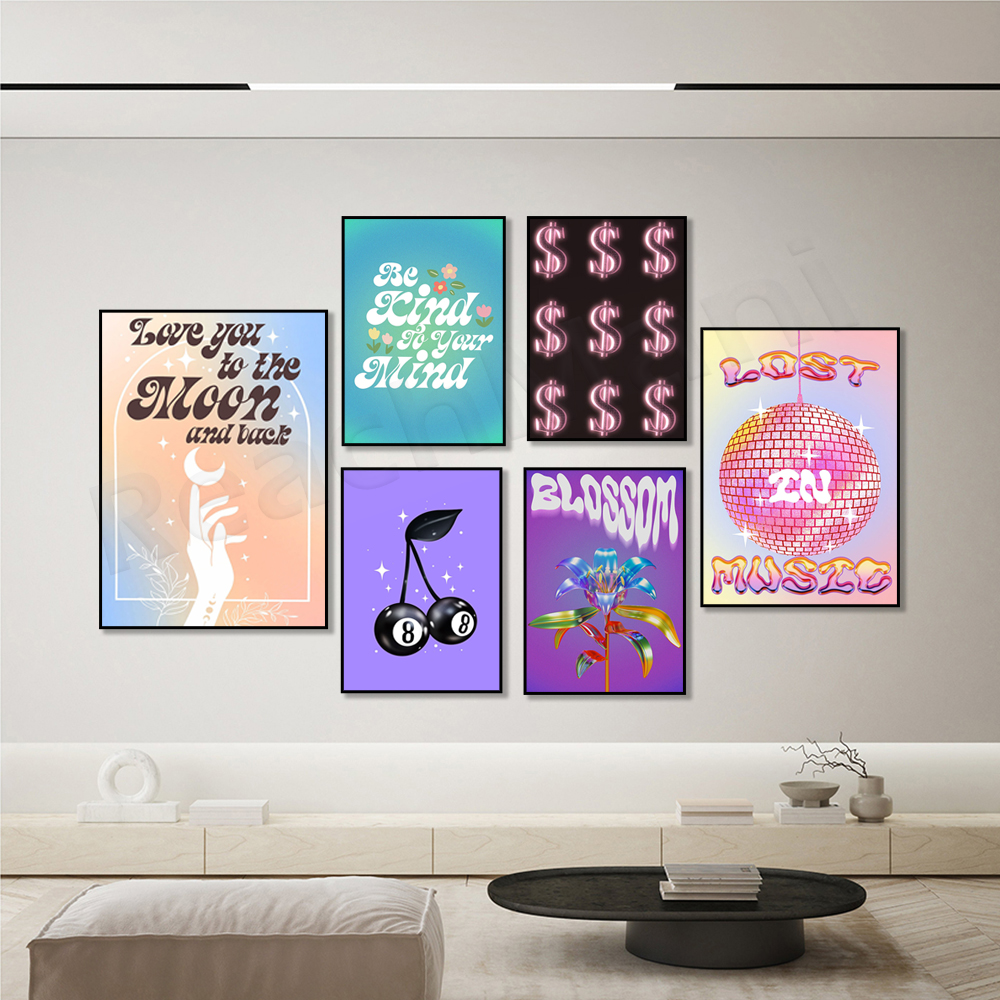 Geld Y2K Wall Art Roze Fashion - Vintage Fashion Prints For Wall avaliação e preço