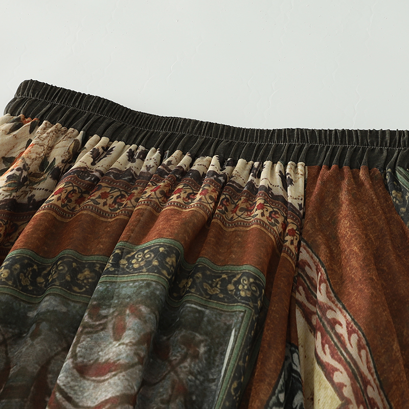 Bohemian Long Skirt Midi Summe - Vintage Fashion Plus Size avaliação e preço