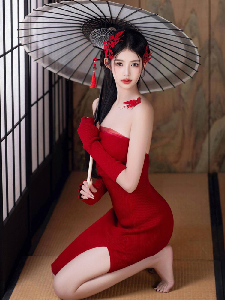 New 2026 Red Vintage Style  Pr - Vintage Fashion Photography avaliação e preço