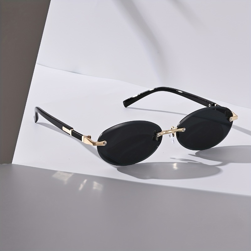 Sexy Small Oval Punk Sunglasse - Vintage Fashion Images avaliação e preço