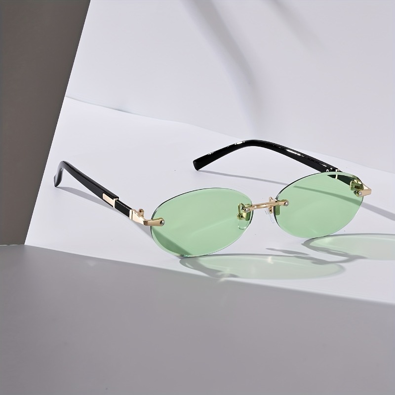 Sexy Small Oval Punk Sunglasse - Vintage Fashion Images avaliação e preço