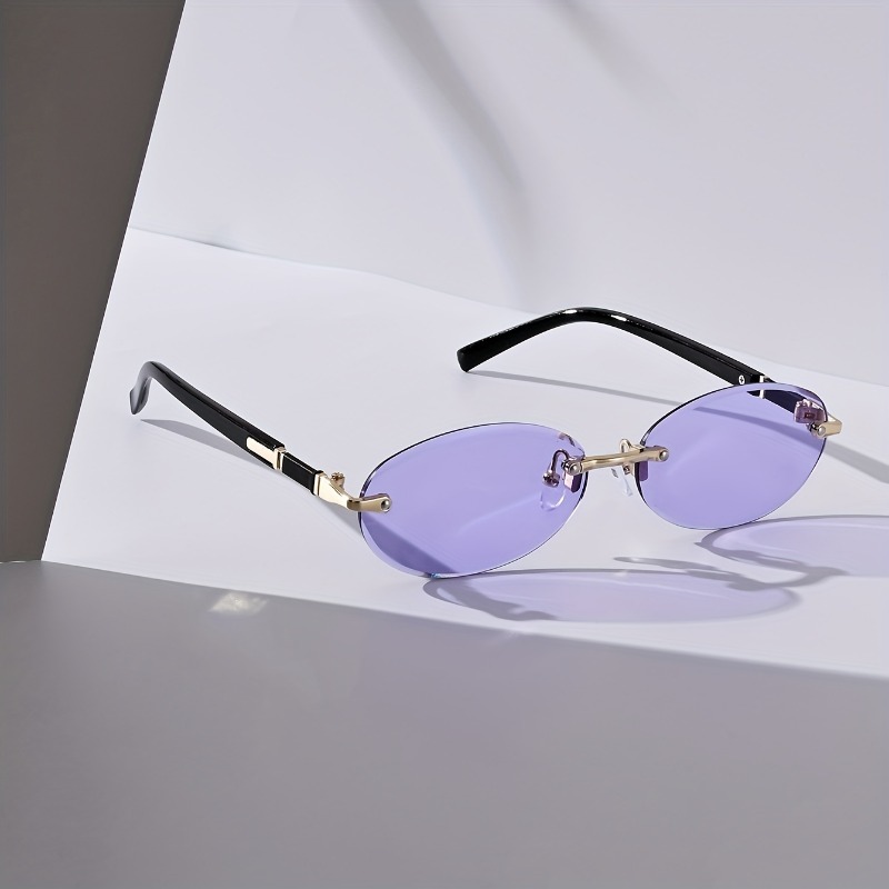Sexy Small Oval Punk Sunglasse - Vintage Fashion Images avaliação e preço