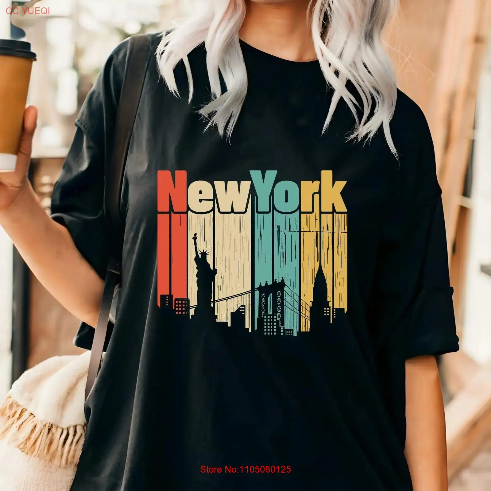 New York retro T shirt USA Tra - Vintage Fashion New York avaliação e preço