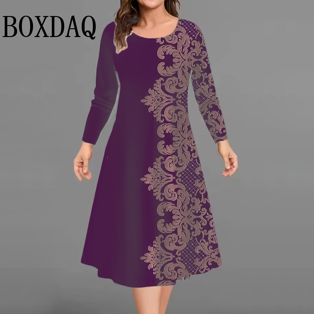 New Women's Retro Dress Flower - Vintage Fashion Plus Size avaliação e preço