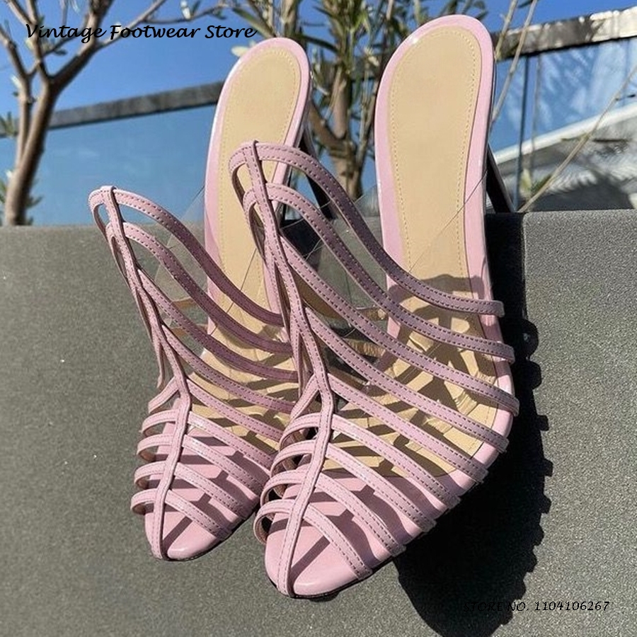 Vintage High Heel Strappy Mule - Vintage Fashion Plus Size avaliação e preço